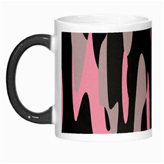 Pink And Black Camouflage Abstract 2 Morph Mugs by TRENDYcouture