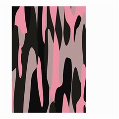 Pink And Black Camouflage Abstract 2 Small Garden Flag (two Sides) by TRENDYcouture