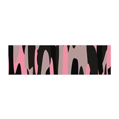 Pink And Black Camouflage Abstract 2 Satin Scarf (oblong) by TRENDYcouture