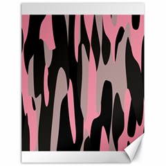 Pink And Black Camouflage 2 Canvas 18  X 24   by TRENDYcouture