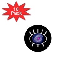 Helix Eye 1  Mini Buttons (10 Pack)  by itsybitsypeakspider