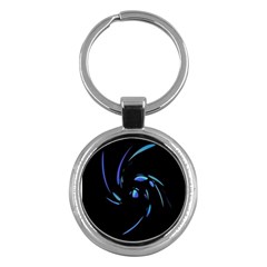 Blue Twist Key Chains (round)  by Valentinaart