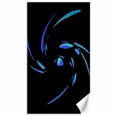 Blue Twist Canvas 40  X 72   by Valentinaart