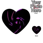 Purple twist Multi-purpose Cards (Heart)  Back 49