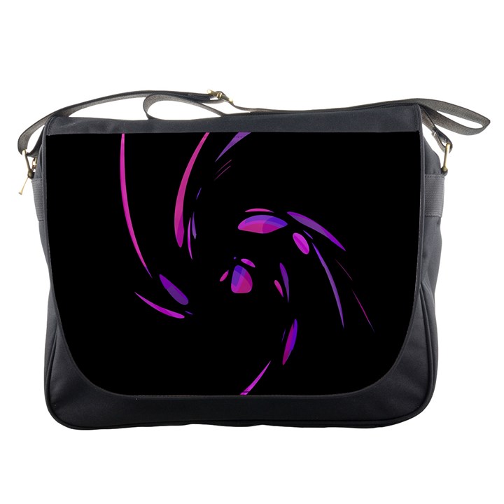 Purple twist Messenger Bags