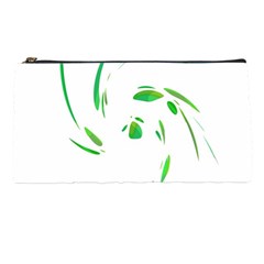 Green Twist Pencil Cases by Valentinaart