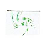 Green twist Cosmetic Bag (Large)  Front