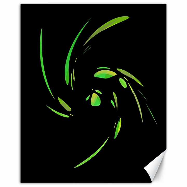 Green Twist Canvas 16  x 20  