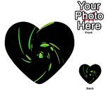 Green Twist Multi-purpose Cards (Heart)  Front 1