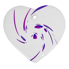 Purple Twist Ornament (heart)  by Valentinaart