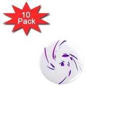 Purple Twist 1  Mini Magnet (10 Pack) 