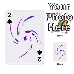Purple Twist Playing Cards 54 Designs  by Valentinaart