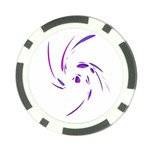 Purple twist Poker Chip Card Guards Front