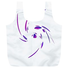 Purple Twist Full Print Recycle Bags (l)  by Valentinaart