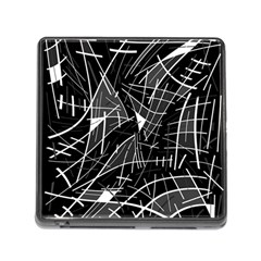 Gray Abstraction Memory Card Reader (square) by Valentinaart