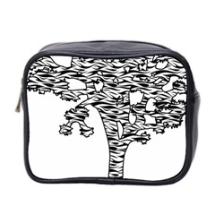 Joshua Tree Zebra Stripes Mini Toiletries Bag 2-side by WickedCool