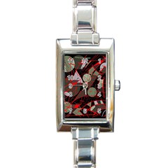 Artistic Abstraction Rectangle Italian Charm Watch by Valentinaart