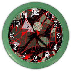 Artistic Abstraction Color Wall Clocks by Valentinaart