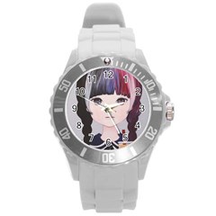 Tapioca Now 2 Round Plastic Sport Watch (l) by kaoruhasegawa