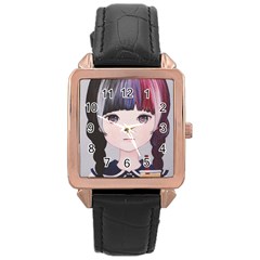 Tapioca Now 2 Rose Gold Leather Watch  by kaoruhasegawa