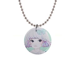 Spring Mint! Button Necklaces by kaoruhasegawa