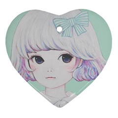 Spring Mint! Heart Ornament (2 Sides) by kaoruhasegawa