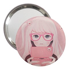 Gamegirl Girl 3  Handbag Mirrors by kaoruhasegawa