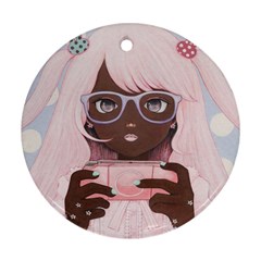 Gamergirl 3 Ornament (round) 