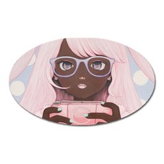 Gamergirl 3 Oval Magnet