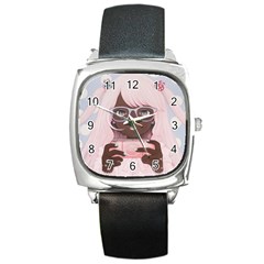 Gamergirl 3 Square Metal Watch