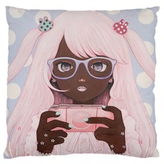 Gamergirl 3 Large Flano Cushion Case (one Side)