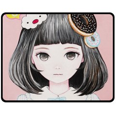 Maybe March<3 Double Sided Fleece Blanket (medium)  by kaoruhasegawa