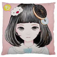 Maybe March<3 Large Flano Cushion Case (one Side)