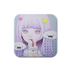 My Little Cloud 2 Rubber Square Coaster (4 Pack) 