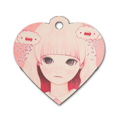 Spring Rain? Dog Tag Heart (two Sides) by kaoruhasegawa