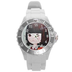 Maplesyrupsyndrome4 0 Round Plastic Sport Watch (l) by kaoruhasegawa