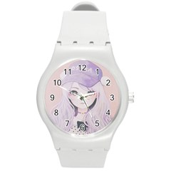 Ricehime Round Plastic Sport Watch (m) by kaoruhasegawa