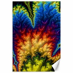 Amazing Special Fractal 25a Canvas 12  X 18  