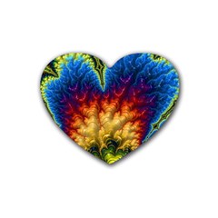 Amazing Special Fractal 25a Heart Coaster (4 Pack)  by Fractalworld