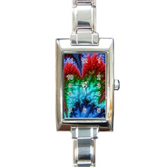 Amazing Special Fractal 25b Rectangle Italian Charm Watch by Fractalworld