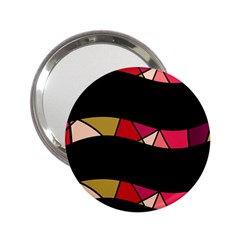 Abstract Waves 2 25  Handbag Mirrors