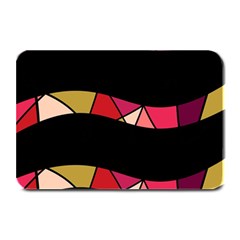 Abstract Waves Plate Mats by Valentinaart