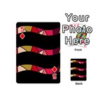 Abstract waves Playing Cards 54 (Mini)  Front - Diamond5