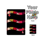 Abstract waves Playing Cards 54 (Mini)  Front - Diamond7
