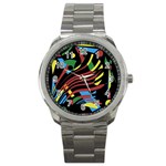 Optimistic abstraction Sport Metal Watch Front