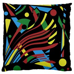 Optimistic Abstraction Standard Flano Cushion Case (one Side) by Valentinaart