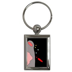 Crazy Abstraction Key Chains (rectangle)  by Valentinaart