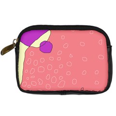 Pink Abstraction Digital Camera Cases by Valentinaart