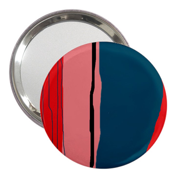 Decorative lines 3  Handbag Mirrors