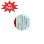 Decorative lines 1  Mini Magnet (10 pack)  Front